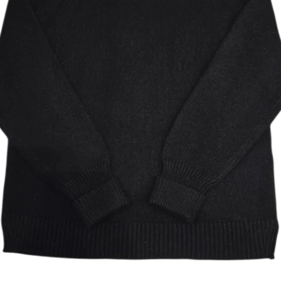 Anthropologie Knit Sweater Black Pullover Size Small Cutout Off The Shoulder - Picture 5 of 10